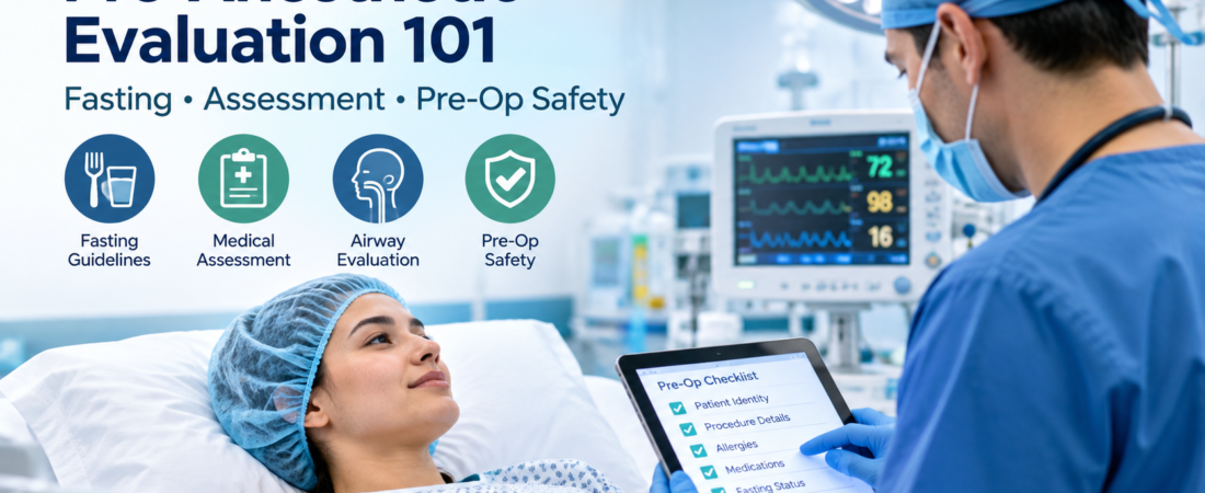 Pre-Anesthetic Evaluation 101: Guidelines for Fasting, Assesment,and Pre-Op Safety